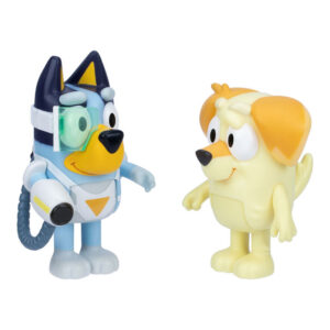 BLUEY - Set de Figuras BLUEY & CHUCKY Lanzadores Sorpresa