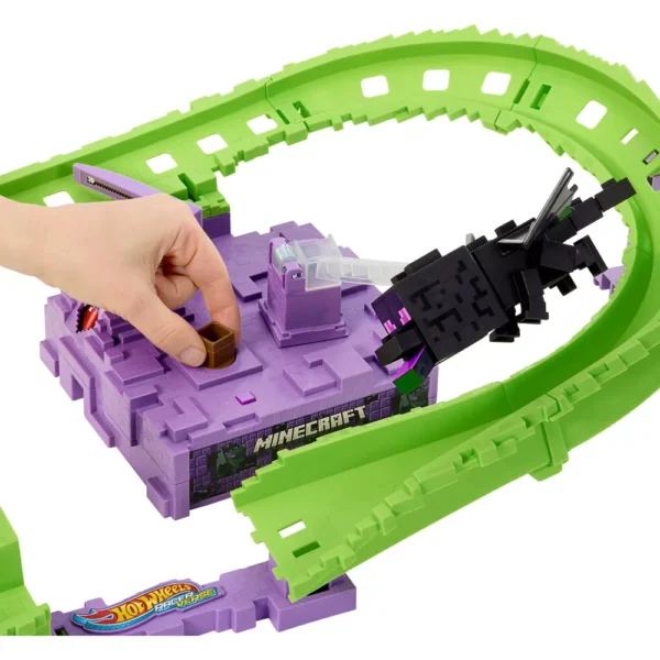 HOT WHEELS RacerVerse - MINECRAFT Play Set Derrota al Ender Dragón - Imagen 4