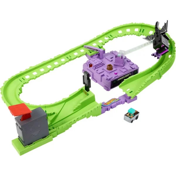 HOT WHEELS RacerVerse - MINECRAFT Play Set Derrota al Ender Dragón - Imagen 6