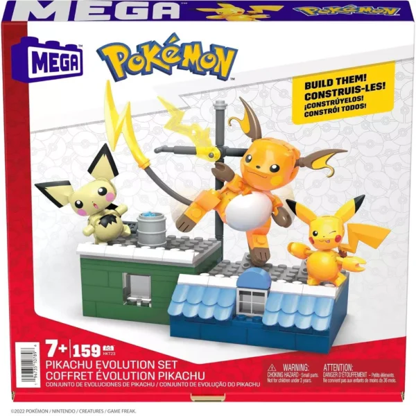 MEGA Construx - PIKACHU Set de Evoluciones + 159pzas - Imagen 7