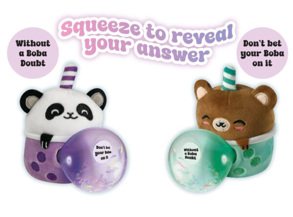 TOP TRENZ Fortuna Mágica - Bubble Tea Bears Squishy Plush Squeeze - Imagen 4
