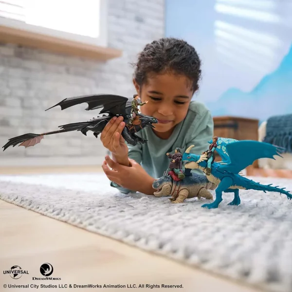 DRAGONES Movie - ASTRID & DEADLY NADDER Figura Batalla de Dragones - Imagen 6