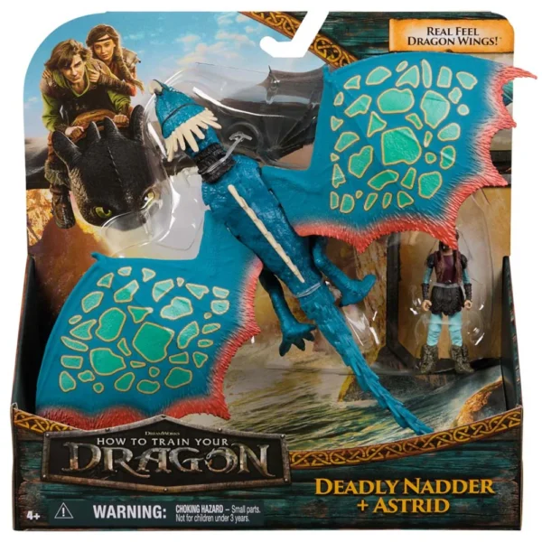 DRAGONES Movie - ASTRID & DEADLY NADDER Figura Batalla de Dragones - Imagen 5