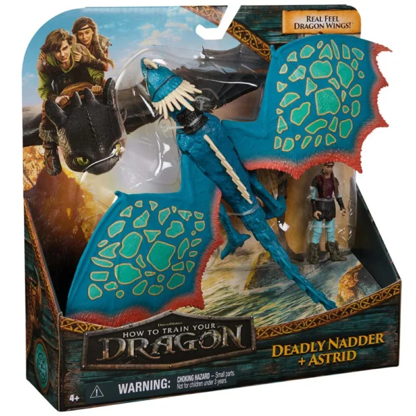 DRAGONES Movie - ASTRID & DEADLY NADDER Figura Batalla de Dragones - Imagen 9