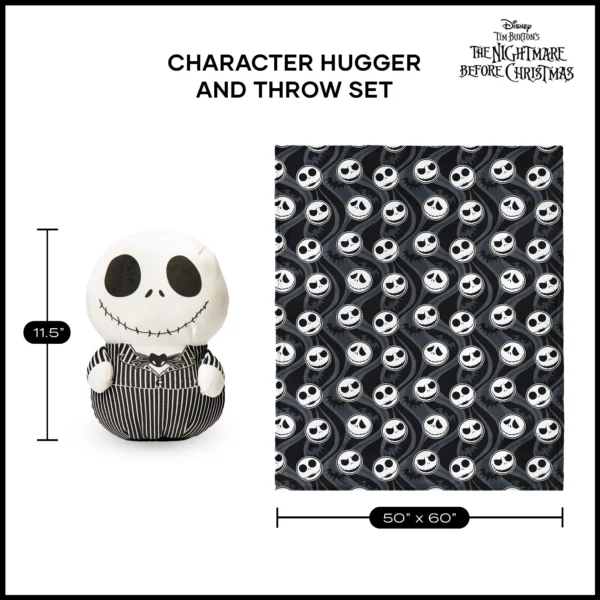EL EXTRAÑO MUNDO DE JACK Plush - Cobija Fleece 127cm x 153cm + Peluche - Imagen 3