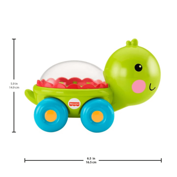 FISHER PRICE - Vehículo de Empuje Tortuga Pelotitas Divertidas - Imagen 3