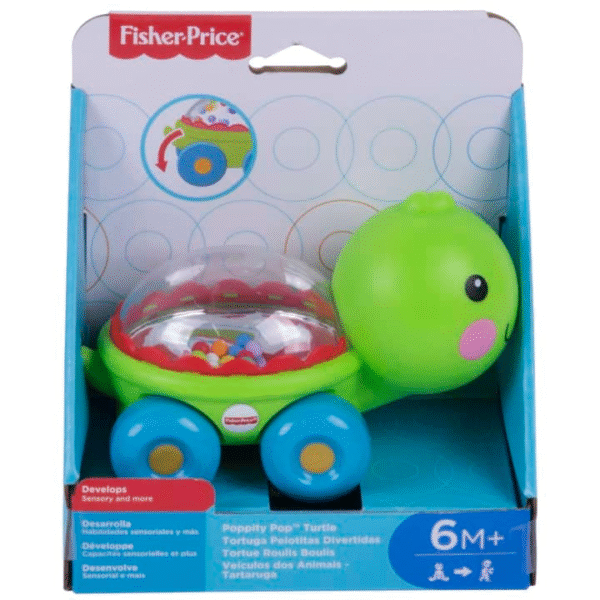 FISHER PRICE - Vehículo de Empuje Tortuga Pelotitas Divertidas - Imagen 2