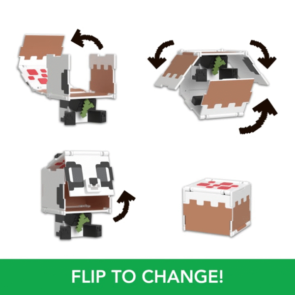 MINECRAFT Flippin Figs - PANDA Figura 2 en 1 - Imagen 5