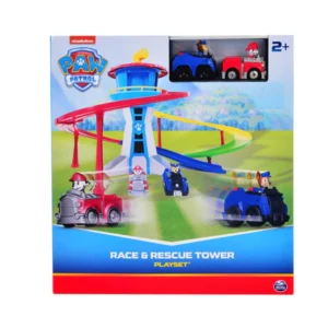 PAW PATROL Race Rescue - Torre de Vigilancia + 2 Vehículos