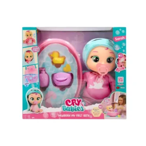 BEBÉS LLORONES Mi 1er Baño - SARAH Muñeca Interactiva Bebé + Accesorios