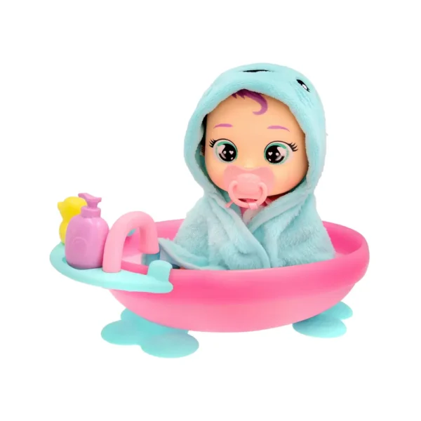 BEBÉS LLORONES Mi 1er Baño - SARAH Muñeca Interactiva Bebé + Accesorios - Imagen 6