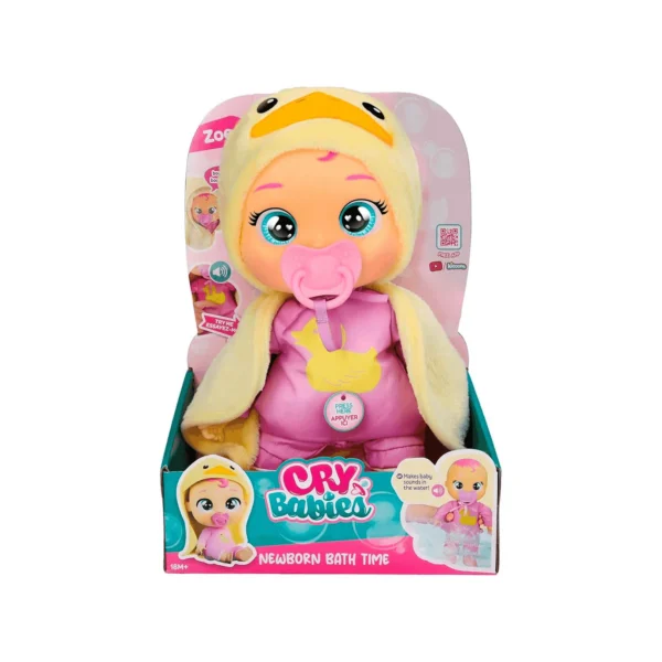 BEBÉS LLORONES Hora del Baño - ZOE Muñeca Interactiva Bebé + Accesorios