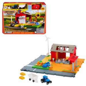 MATCHBOX Action Drivers - Set de Juego Aventuras en La Granja + Sonidos & Accesorios