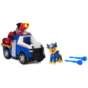 PAW PATROL Fire Rescue - CHASE Vehículo Patrulla con lanzador de Rescate