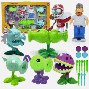 PLANTAS Vs ZOMBIES - Set de Figuras DAVE el LOCO