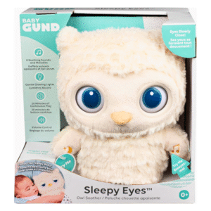 BABY GUND Sleepy Eyes - BÚHO Peluche 20cm Interactivo Para Dormir