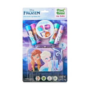 PRINCESAS Disney Belleza - FROZEN Set de Belleza + 4 Bálsamos Labiales & Estuche Metálico Almacenamiento