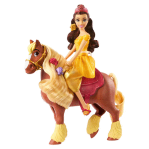 PRINCESAS Disney - BELLA Muñeca Fashion & Phillips El Caballo + Accesorios