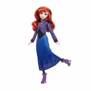PRINCESAS Disney - FROZEN ANNA Muñeca Patinadora Festival de Invierno + Accesorios