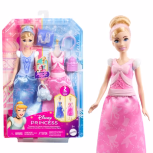 PRINCESAS Disney - CENICIENTA Muñeca Fashion + Accesorios