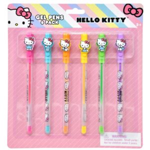 SANRIO Escolar - HELLO KITTY Set de 6 Lápiceros de Gel