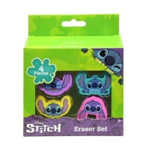 STITCH Escolar - Set de 4 Borradores