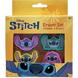 Copia de STITCH Escolar - Set de 4 Borradores