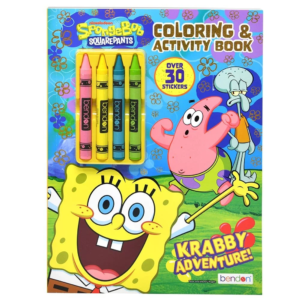 BOB ESPONJA Craft - Libro para Colorear & Actividades + Cráyolas