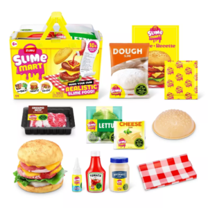SLIME MART Realistic - Set de Juego Cesta de Slime Food HAMBURGUESA