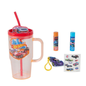 HOT WHEELS Belleza - Vaso Temático + Set de Belleza