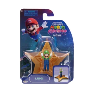 SÚPER MARIO Movie Galaxy - LUIGI Figura 3.8cm + Accesorio
