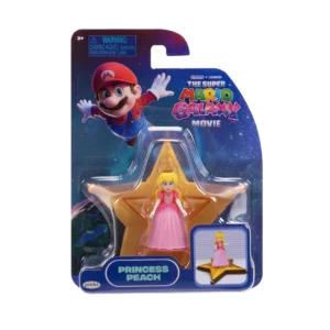 SÚPER MARIO Movie Galaxy - PEACH Figura 3.8cm + Accesorio