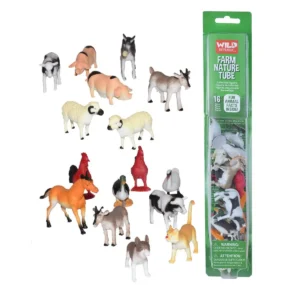 WILD REPUBLIC Nature Tube - ANIMALES de GRANJA Figuras + 16pzas