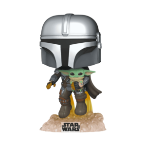 FUNKO POP Movies Star Wars - EL MANDALORIAN Volando Mochila Propulsora