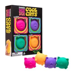 NEE DOH Tennie - COOL CATS Sensoriales + 4pzas